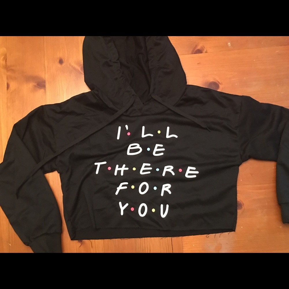 Friends cropped hoodie